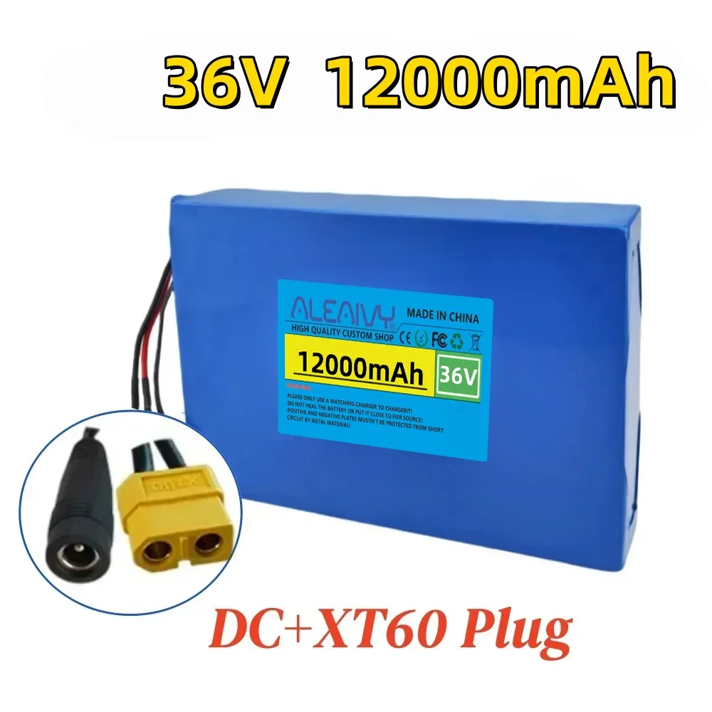 36V 12000mAh 10S4P 18650 lithiumbatterijpak - BMS uitgerust oplaadbaar voor 500W skateboard dagelijks woon-werkverkeer vervanging