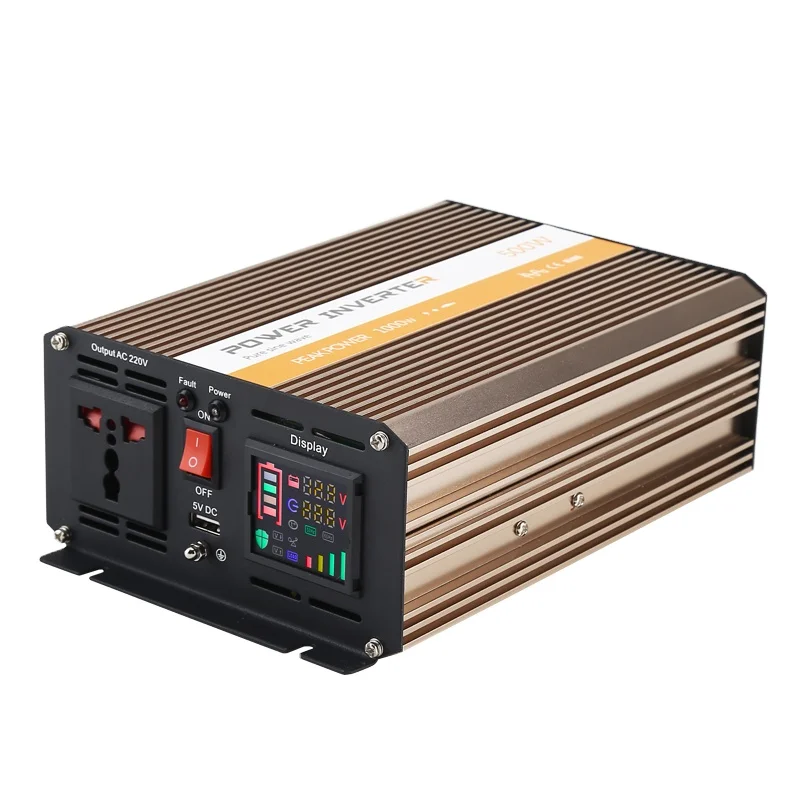 

12/24V Dual Voltage Auto Recognition 500 Watt Inverters Pure Sine Wave Solar Inverter DC Car Power Inverter