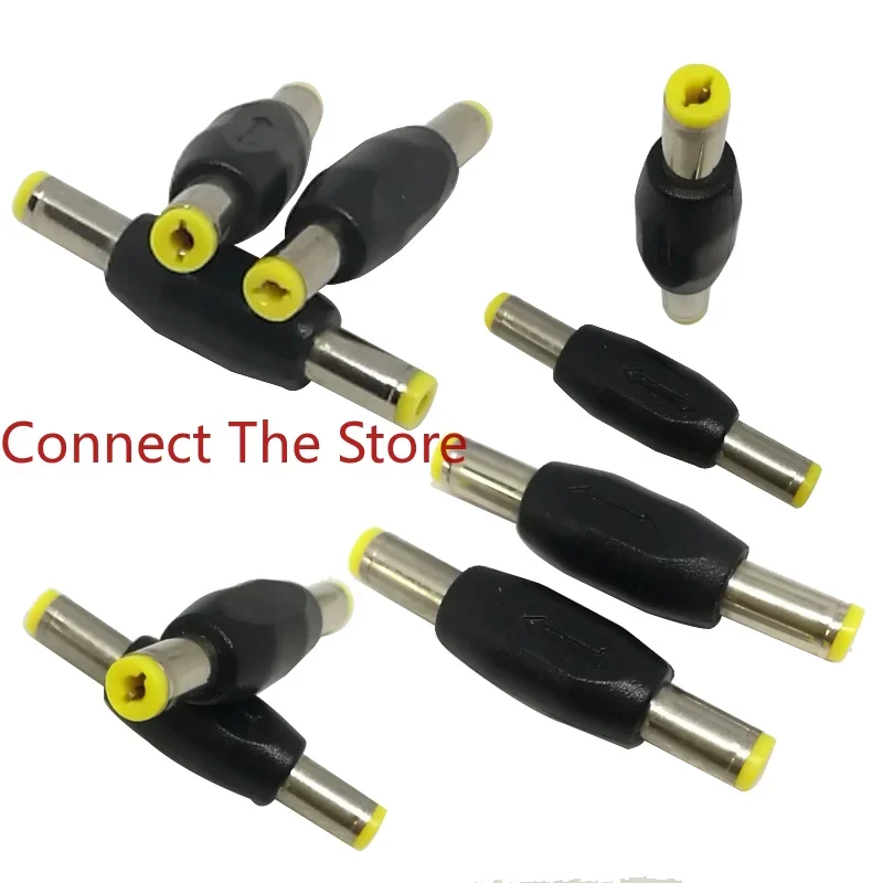 9PCS DC Male Double-through   Plug 5.5 * 2.1  To  12V 5525