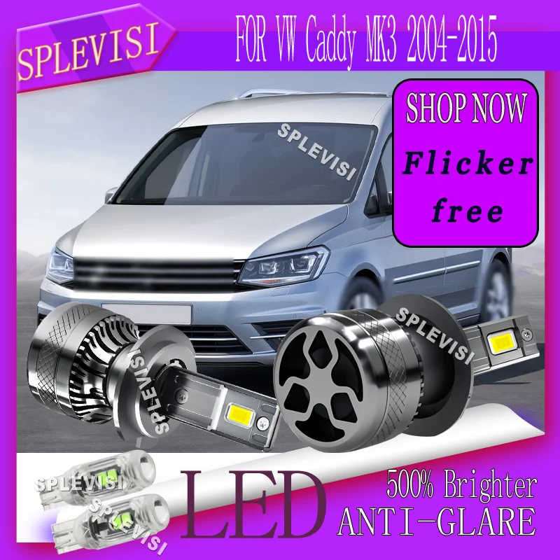 

200W 20000LM Vibration Proof Durable Waterproof Low Dipped Beam Bulbs For VW Caddy MK3 2004 2005 2006 2007 2008 2009 2010-2015