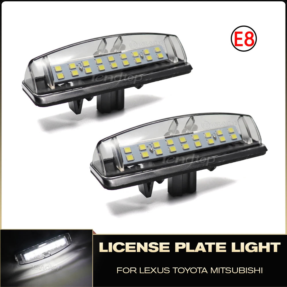 2x Car License Number Plate Light For Toyota Lexus Is200 Is300 Gs300 Gs430 Gs400 Ls430 Es300 Es330 Rx300 Rx330 Rx350 LX470 LX570