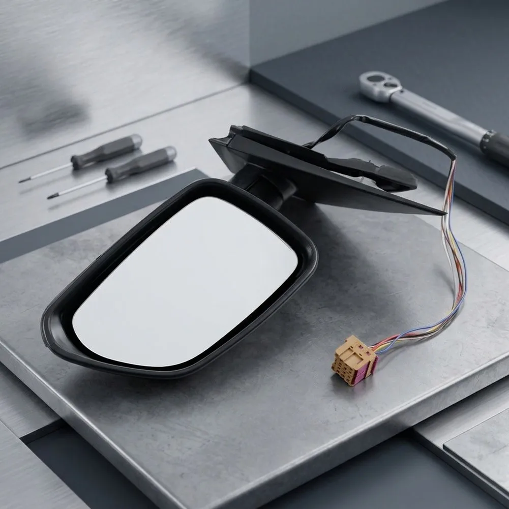 Rearview Mirror Right Hand Drive 6Q1857508P for For POLO 2005 2006 2007 2008 LHD with Electric Adjustment and Heating