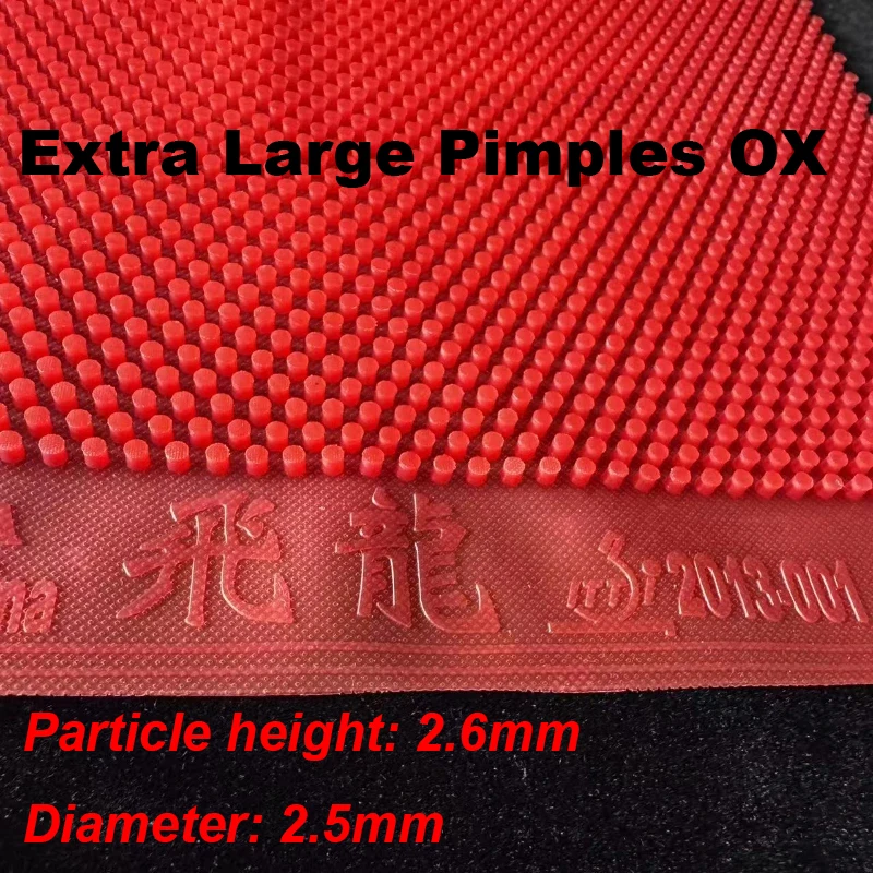 

Очень большие шипы OX, установка резины для настольного тенниса, противоскользящая, с длинными шипами, одинарная резина для пинг-понга, высота 2,6 мм, без губки