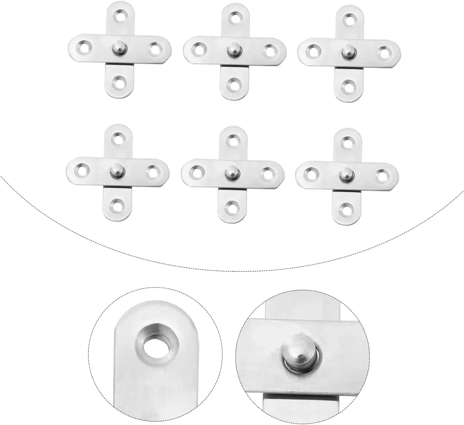 1 pz in acciaio inox 360 gradi cerniere dell\'armadio girevoli giù cerniere posizione cerniera accessori per mobili