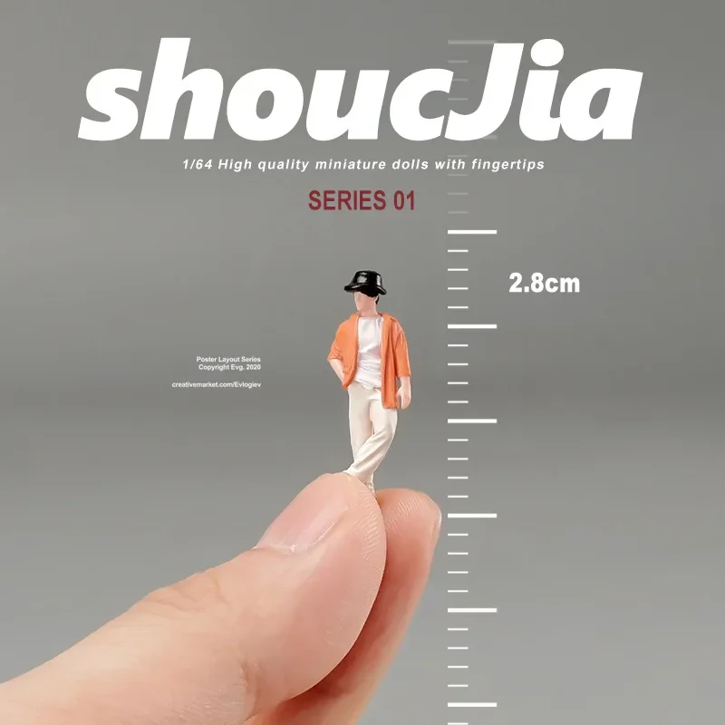 1:64 anime moda masculina mini boneca figura modelo em miniatura fotografia adereços modelo de cena diy mesa areia paisagismo ornamento presente