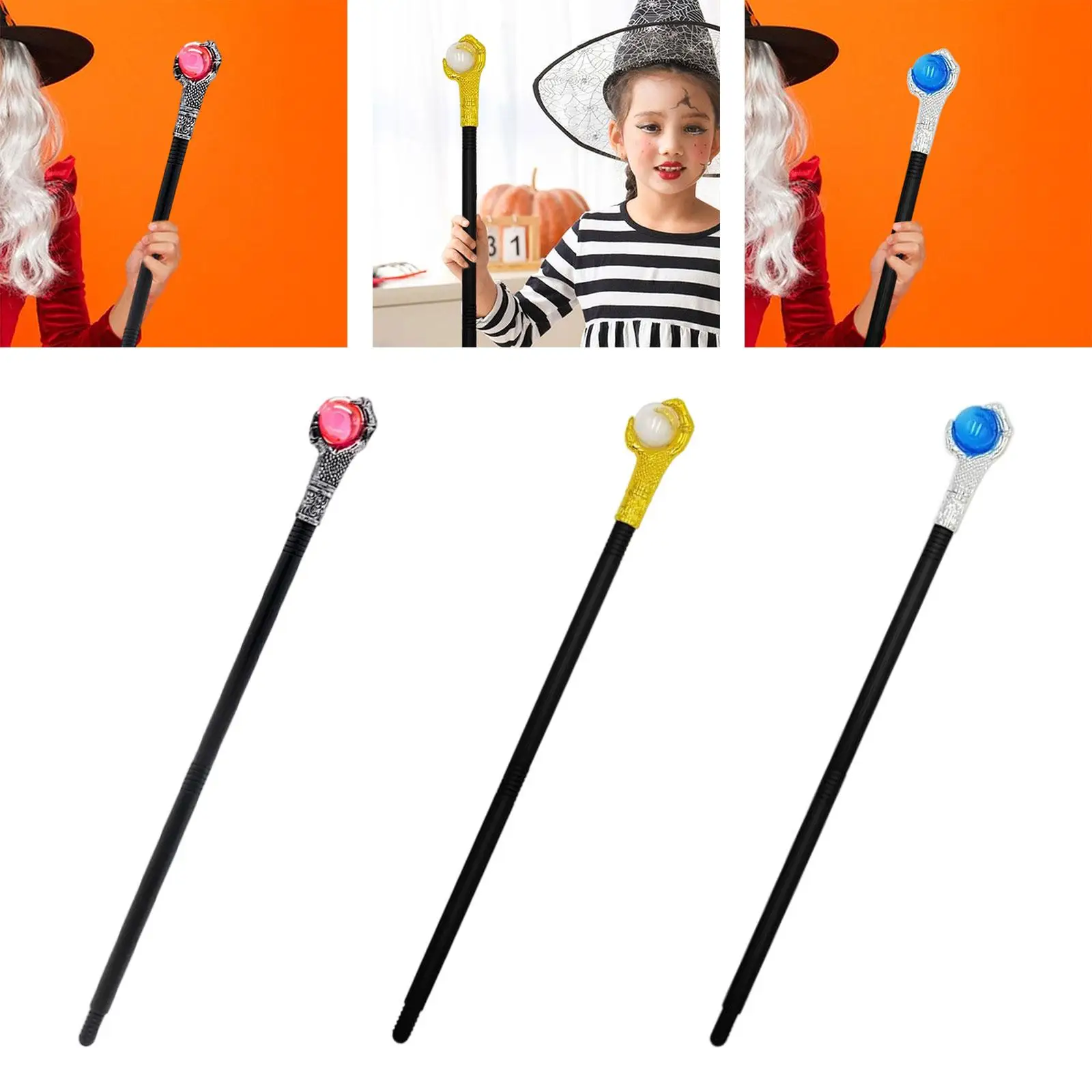 

Halloween Costume Walking Cane for Festivals Stage Performance Show Birthday