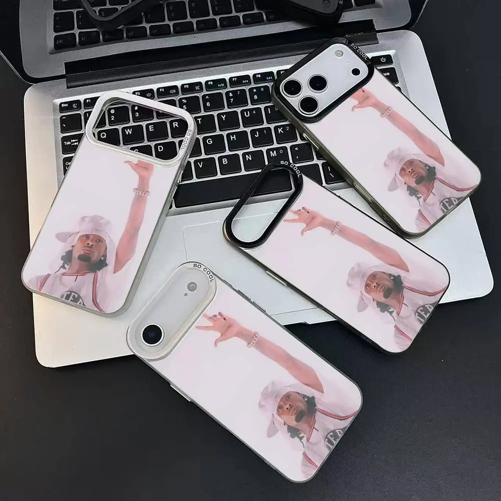 الهيب هوب ستار مغني الراب كارتي أنا الموسيقى جراب هاتف IMD تصميم اللون الفضي آيفون 17 16 15 14 13 12 11 الهواء برو ماكس زائد #4