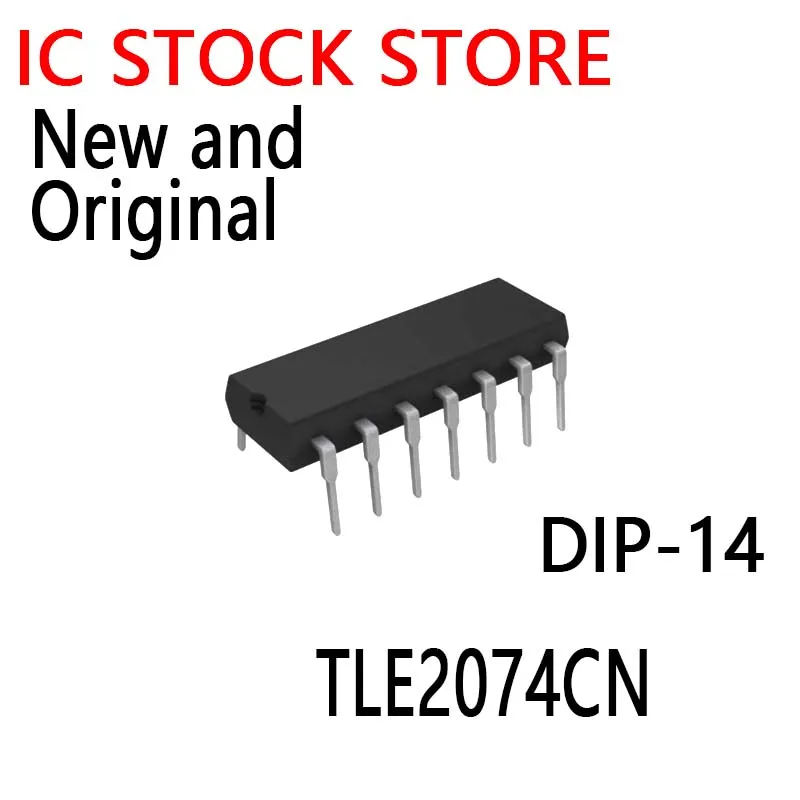 5PCS New and Original DIP-14 TLE2074  TL2074CN  TLE2074CN