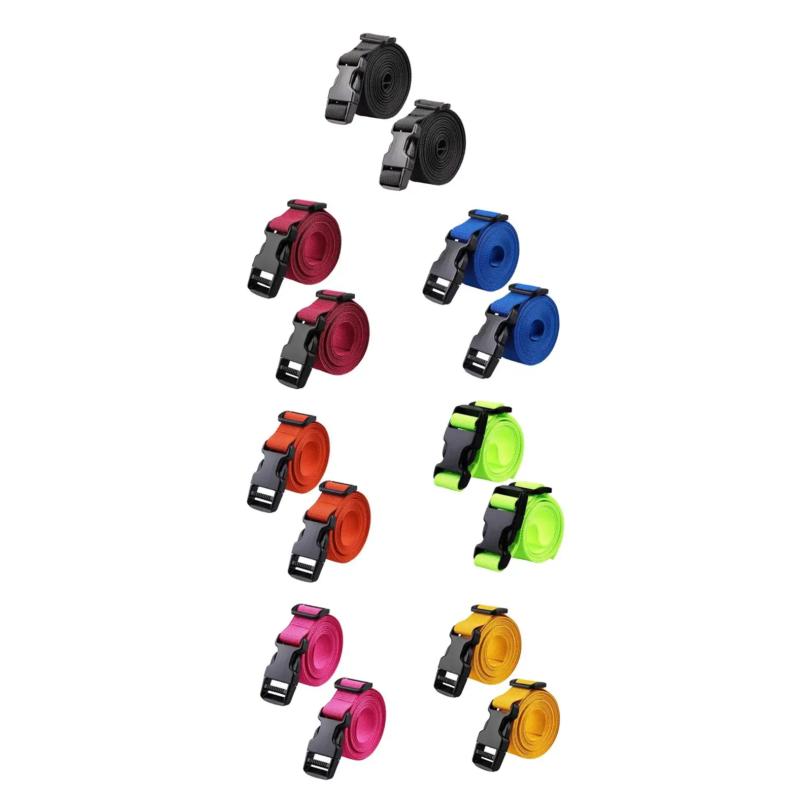 

2 Pieces Golf Trolley Cart Bag Straps Binding Adjustable Lashing Straps