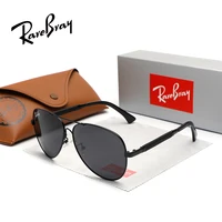 RareBray Gafas de sol polarizadas de piloto de moda clásica Marco de metal con memoria Gafas de protección solar elegantes para gafas de uso casual