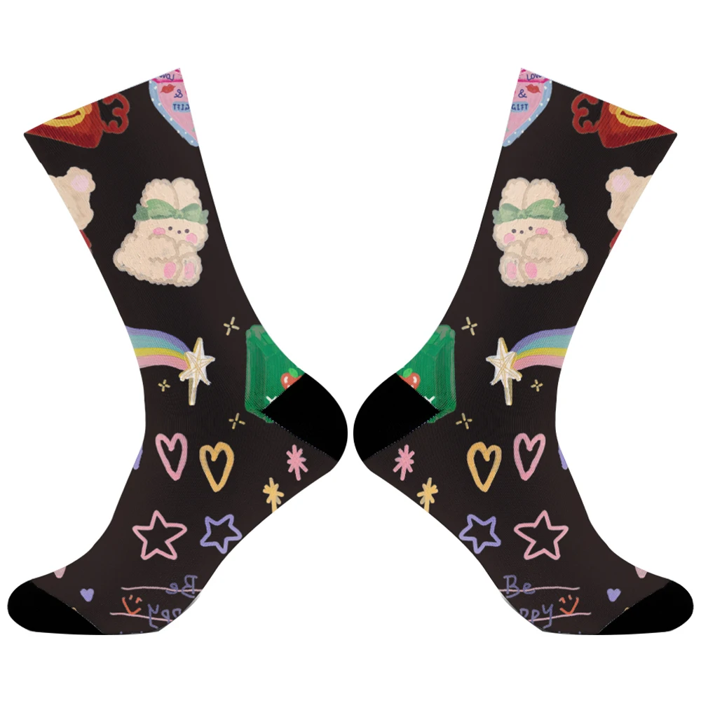 Calzini sportivi 2024 nuovi calzini stampati regalo di Halloween ashion trend socks art illustration socks