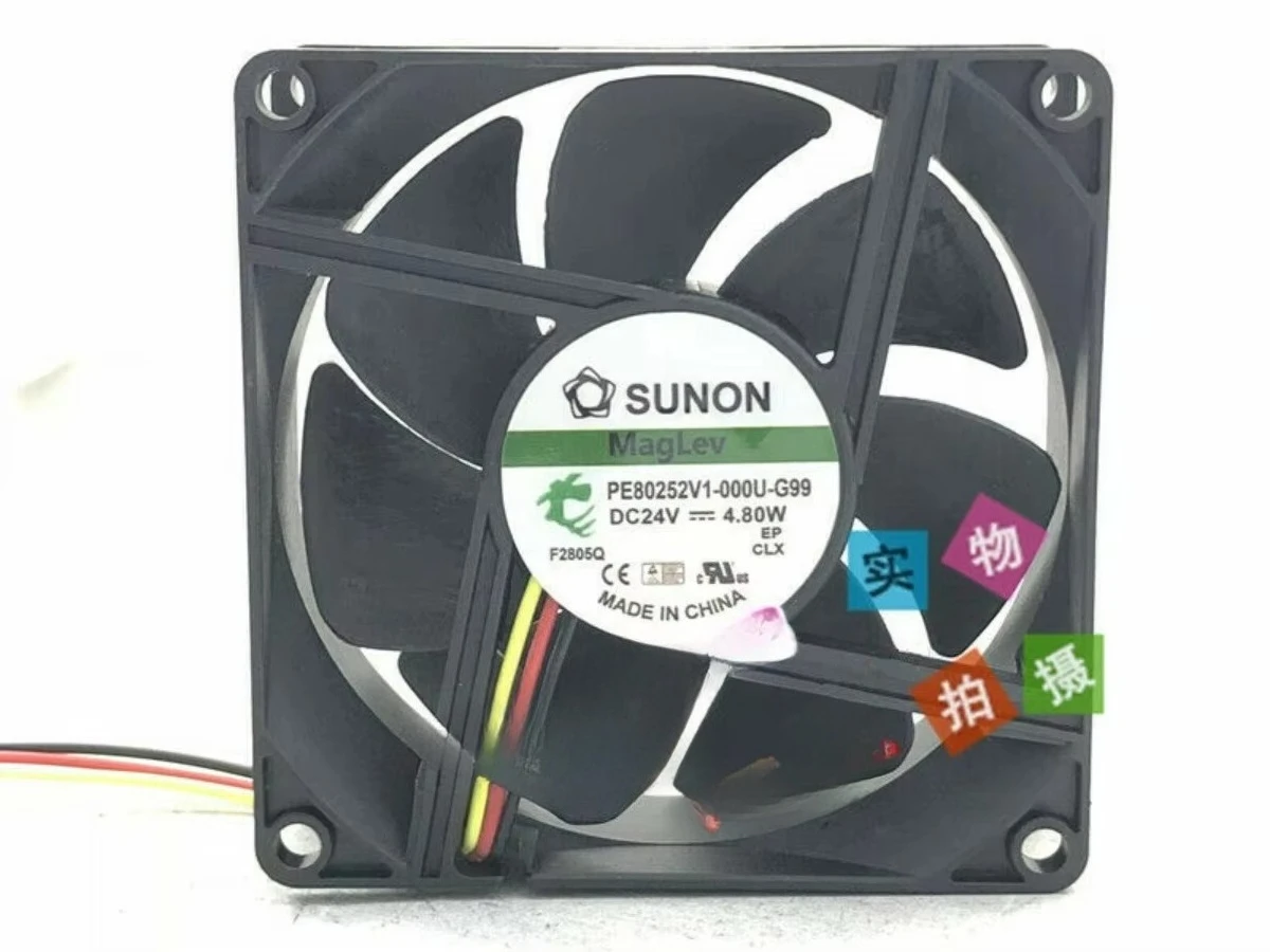 For SUNON PE80252V1-000U-G99 DC24V 4.80W 8CM 80mm inverter cooling fan