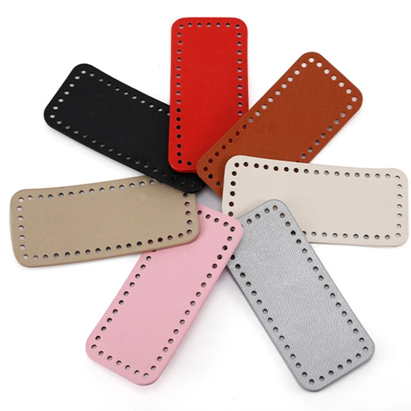 Long Pu Leather Handbag Bottom Shaper for Knitted Bags PU DIY Bag Accessories