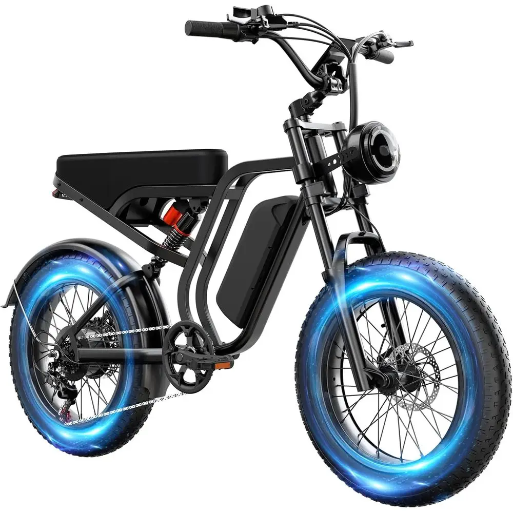 

SU8 Electric Bike for Adults, 1500W Peak Motor, 60-Mile 31MPH All-Terrain Ebike, Step-Thru Commuter Fat Tire Bicycle, 48V 15Ah