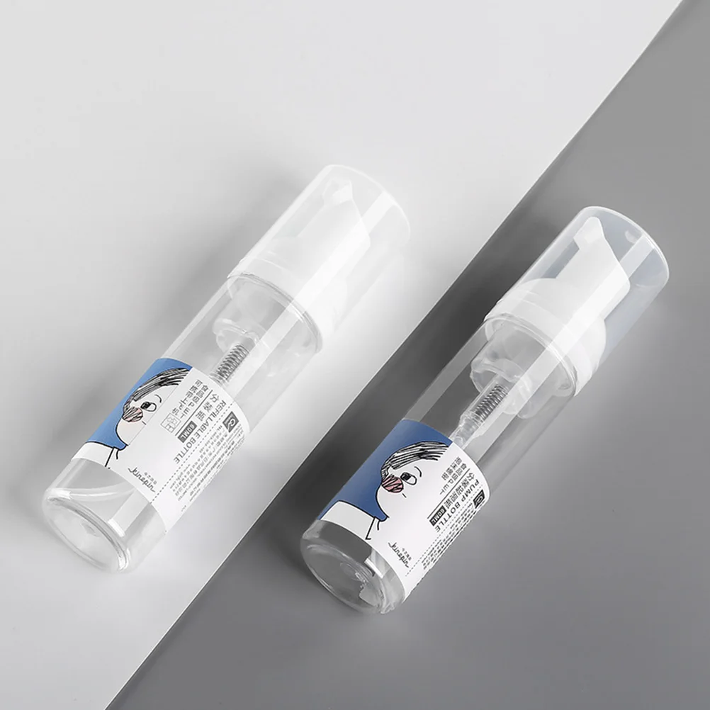 

1Pcs Portable Foaming Dispenser Bottle Transparent Refillable Pet Pump Leak-Proof Hand Facial Bubble Maker
