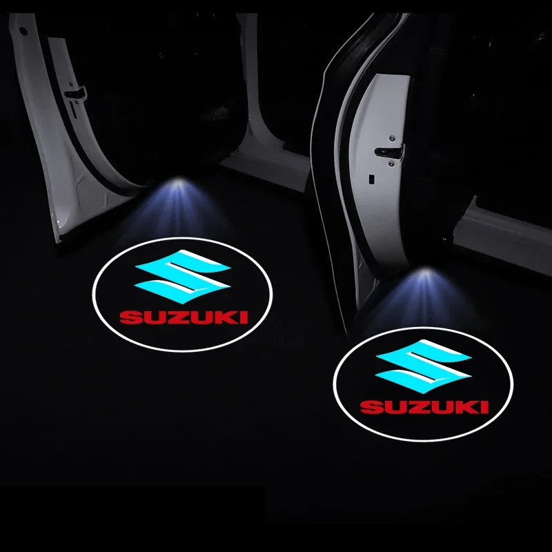 Luces LED de bienvenida para puerta de coche, proyector láser inalámbrico, lámpara de cortesía HD para Suzuki DZire IGNIS Alto Spacia Jimmy VITARA GW250