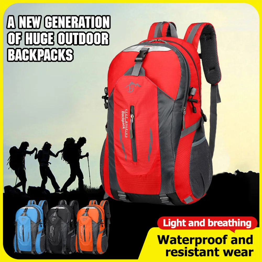 Waterproof Climbing Backpack Rucksack 40L Outdoor Sports Bag Travel Backpack Camping Hiking Backpack Women Trekking Bag For Men