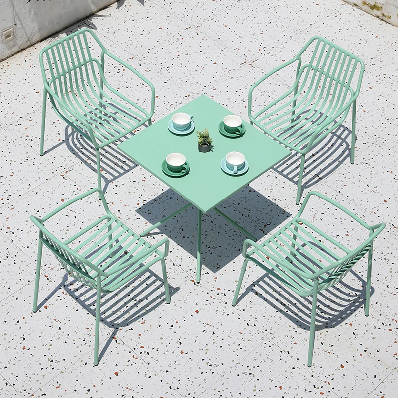 Waterproof Metal Garden Furniture Sets Outdoor Patio Adult Balcony Garden Furniture Sets Nordic Moving Mueble Retro Decorations