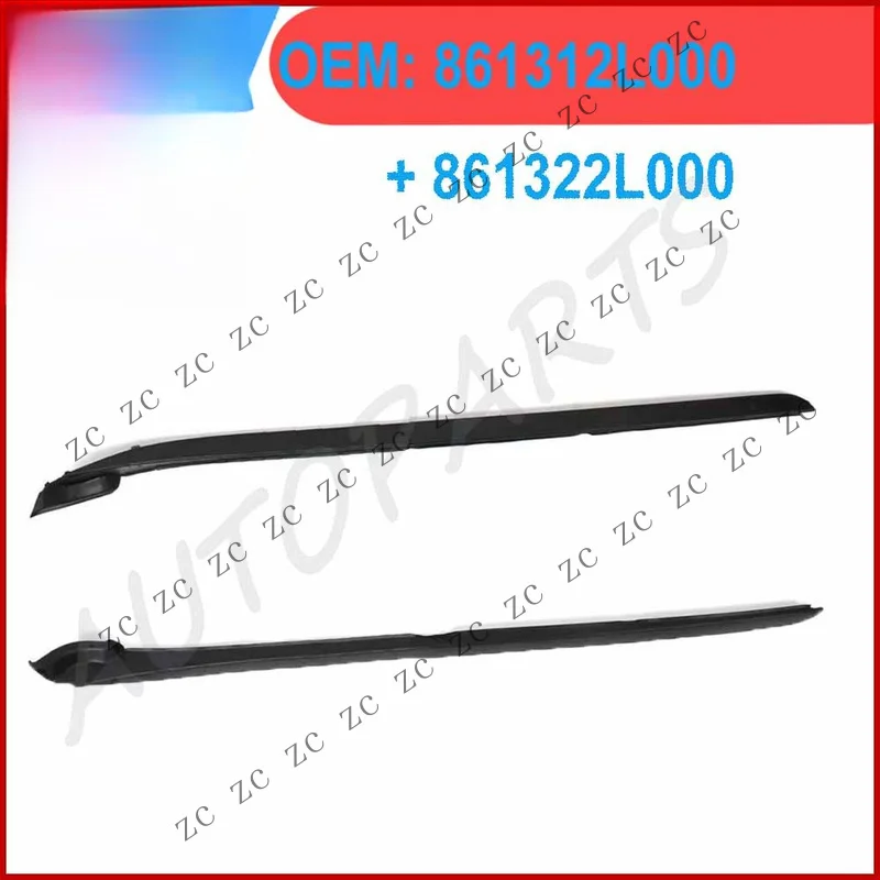 S+ 2Pcs For Elantra Touring 09-12 Front Glass Windshield Pillar Molding Left Right