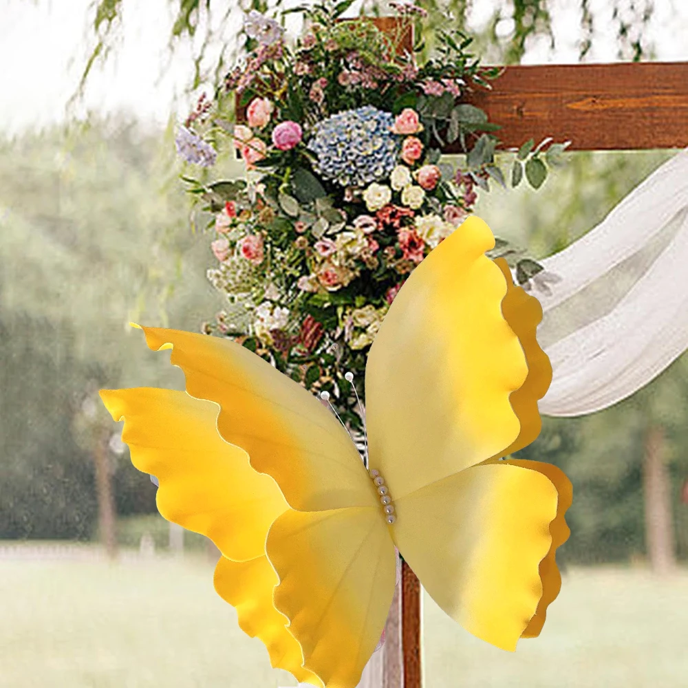 Artificial Giant PE Foam Butterfly Flower Valentine\'s Day Background Decoration Home Photography Props DIY Decorative Butterfly