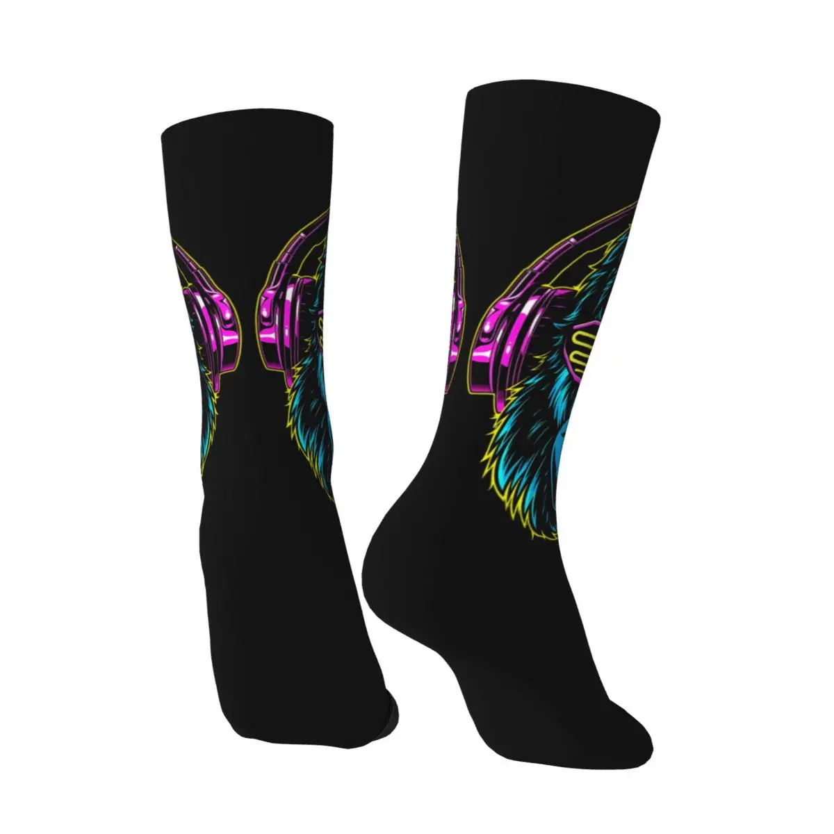 Hip Hop Colorful Domineering Monkey Crazy Men's compression Socks Unisex Monkey Business Street Style Seamless Crew Sock Boys