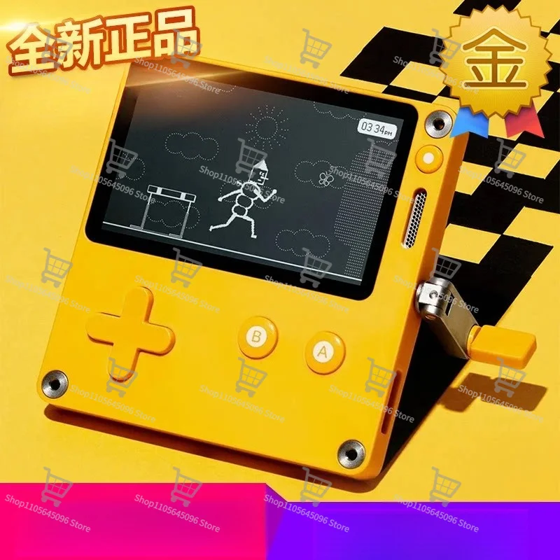 For Hand Crank Creative Handheld 2.7 Inch Black and White Screen US Version Handheld Game Console