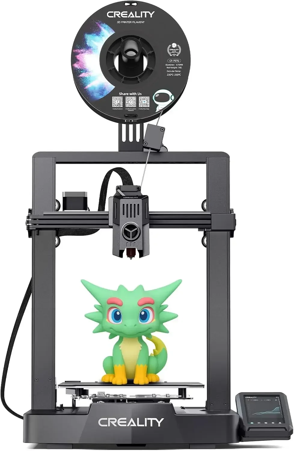 3D Printer Ender 3 V3 KE Upgraded, 500mm/s Max High-Speed with Sprite Direct Extruder Supports 300℃ Printing, Auto Leveling 3D P
