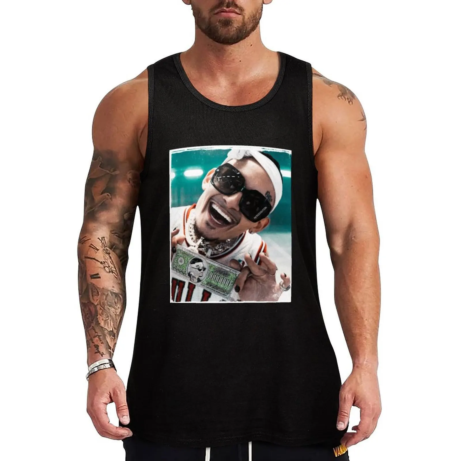 

MORGENSHTERN Tank Top Basic Athletic Tank Top Cotton Casual Everyday Shirt