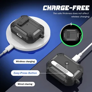 جراب حماية من مادة TPU لسماعة AirPod Pro ، حافظة سويتش مع مجموعة مساحات ، ومنع السقوط الفاخر ، الجيل الثالث والثاني ، 2023 أفضل 10 مبيعا فاخرة يمكن التخلص منها - رقم 1