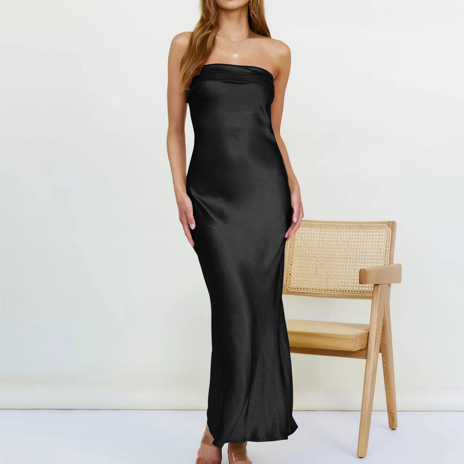 Women\'s Sexy Bustier High-Waisted Lift Evening Dresses Women\'s Temperament Elegant Fashion Fashion Casual Formal Dresses