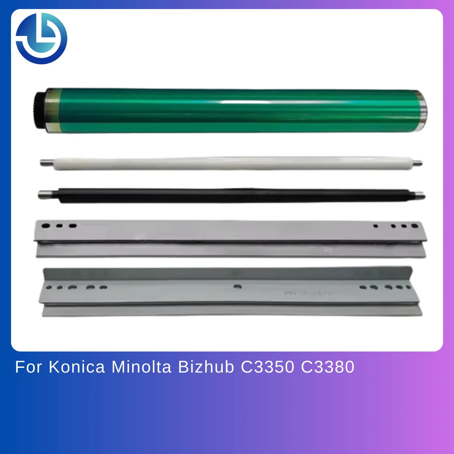 For Konica Minolta Bizhub C3350 Drum Core C3380 Charging Roller Cleaning Roller Drum Scraper Transfer Printing Scraper