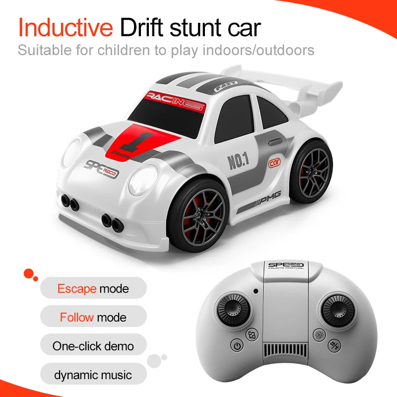 2026 Nieuwe C6 RC Drift Auto met Dubbele Lichtmodus, Geluid, Camera, Schermbediening, Slimme Inductie, Volgfunctie, Kinderspeelgoed, Cadeau - afbeelding 1