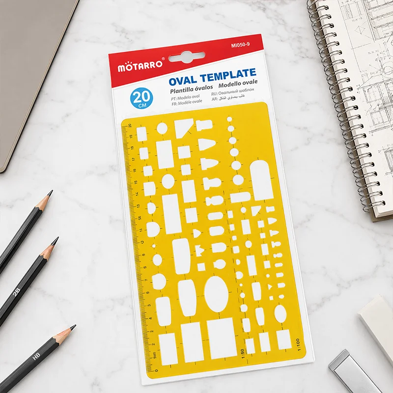 Multifunctional Triangular Scale Ruler 1:100/1:50 Architectural Drawing Tool, High-Precision Model Measuring Ruler for Designers