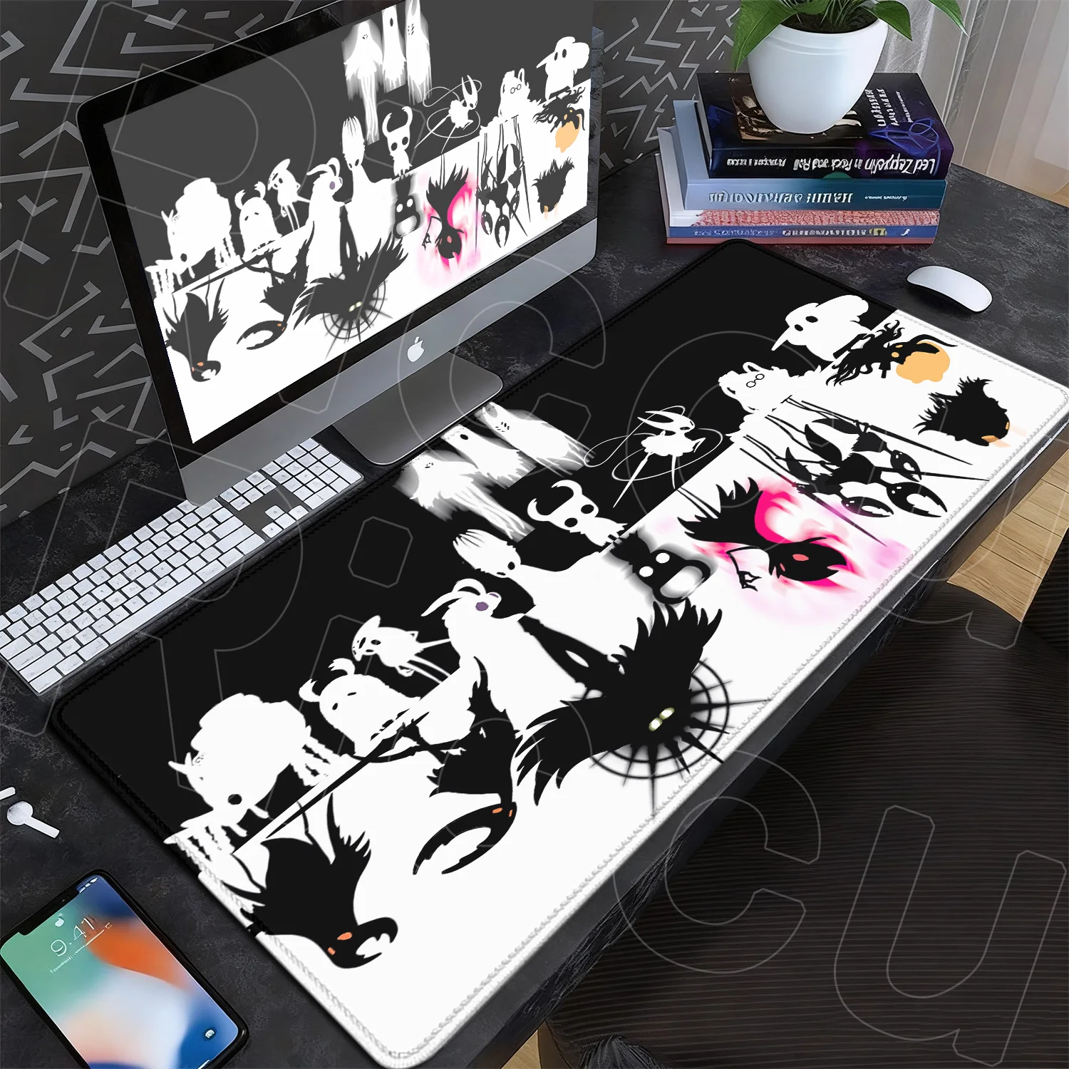 

Hollow Knight XXL Large Gamer Mouse Pad Computer keyboard Mat 900x400MM HD Printing Non-Slip Anti-fray Ergonomic design Desk Rug