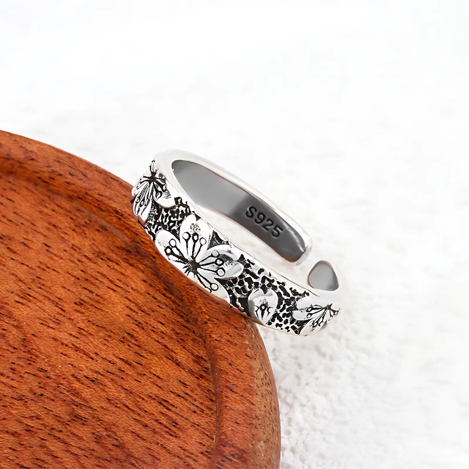 PANJBJ 925 Silve Wing Dragon Punk Ring für Frauen Mädchen Party Geschenk Retro Hiphop Mode Schmuck Dropshipping