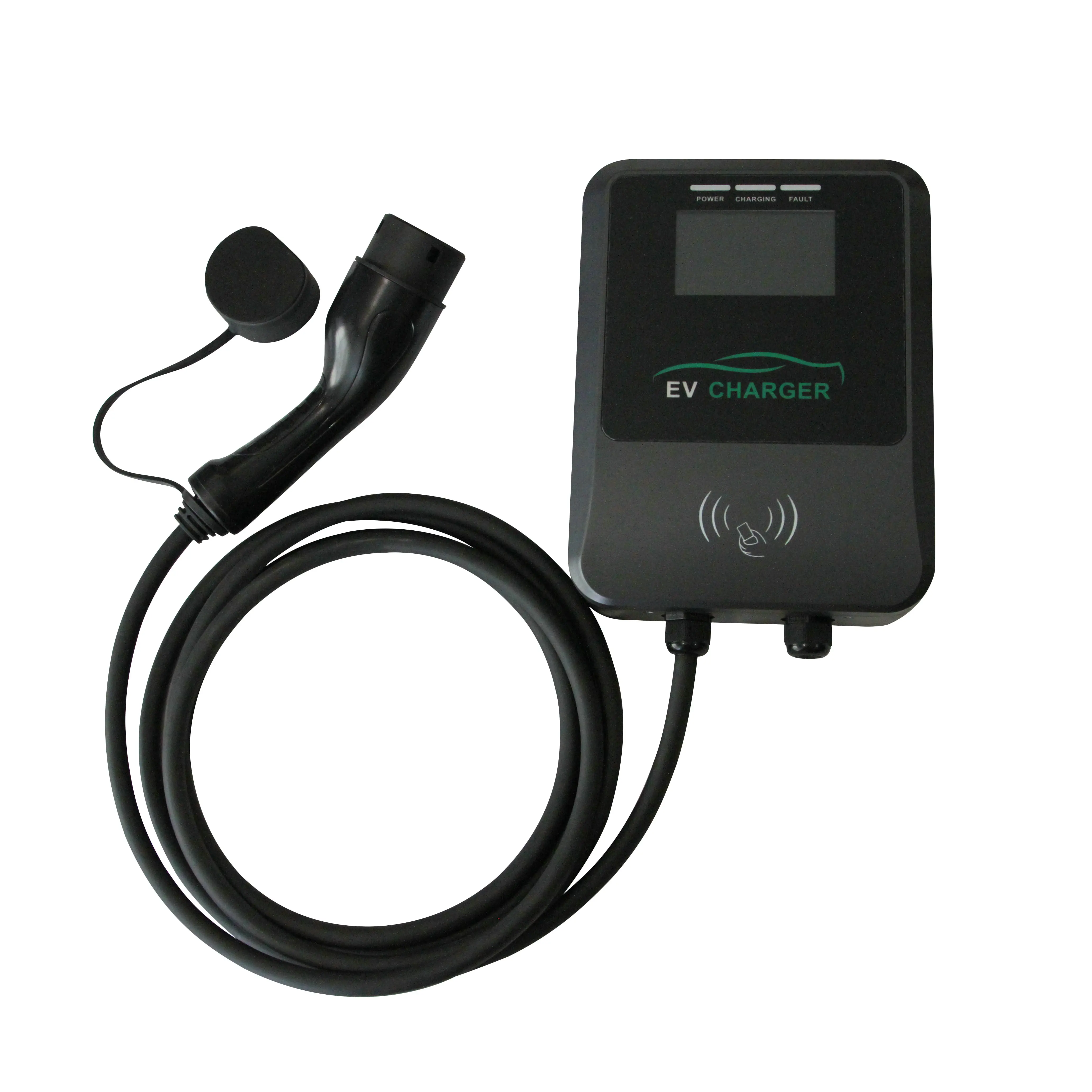 

Adjustable Portable Electric Vehicle Charger IP55 Wall-Mounted Charging Station 7kW-22kW Type