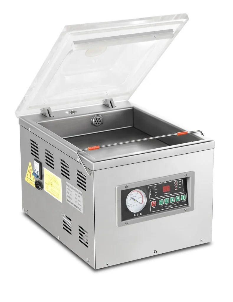 300 Electric Automatic CE Nitrogen Vacuum Packer Sealing Machine Single Chamber Pouch for Food Commercial Use