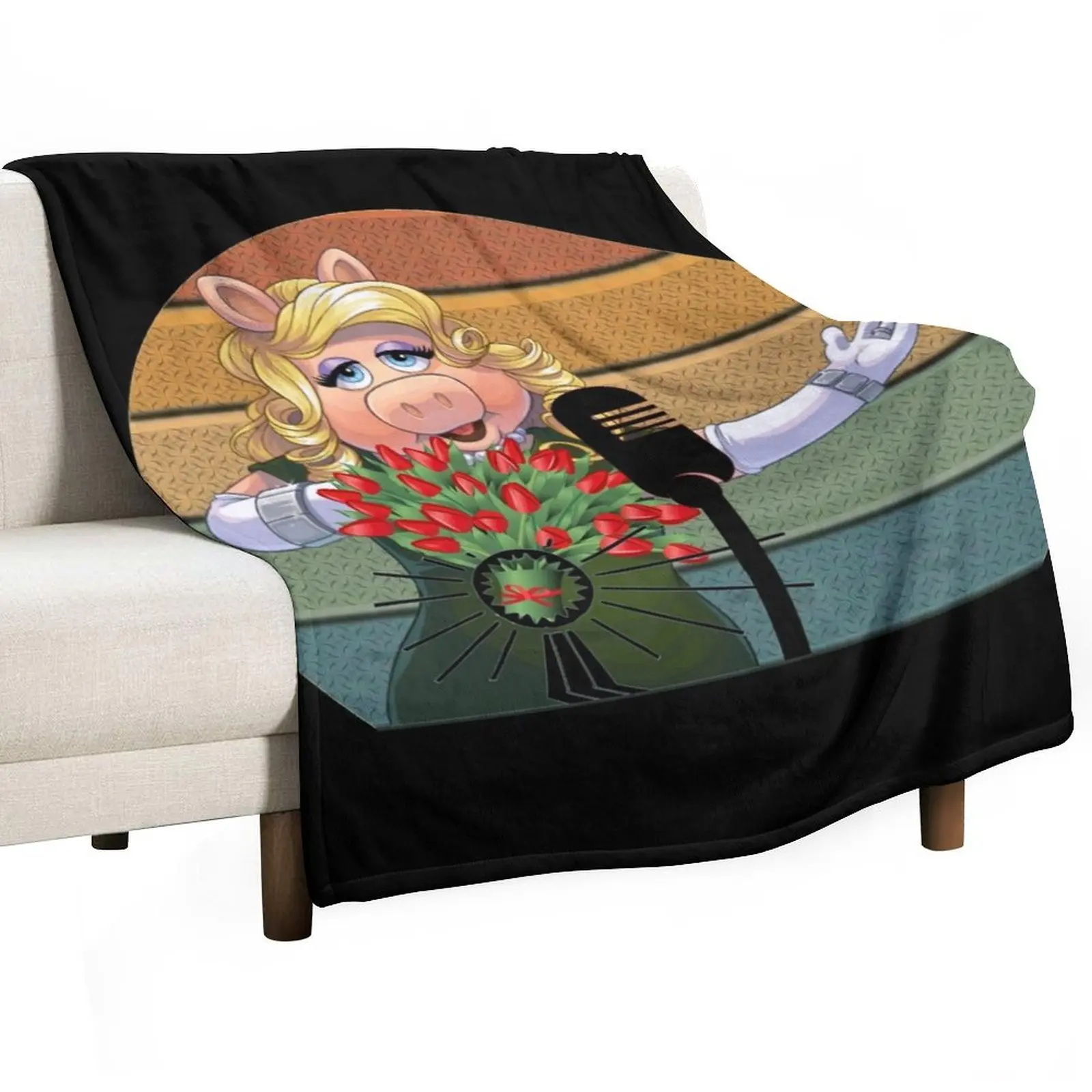 

Miss piggy miss piggy Throw Blanket Bed Fashionable Warm Luxury Blankets