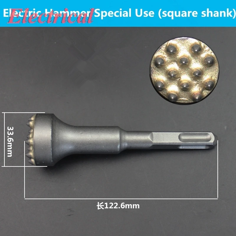 1PC Electric Hammer Demolition Hammer Drill Bit 12 Point One-piece Square Shank/Hexagonal Shank For Clink Coarsen Treatment
