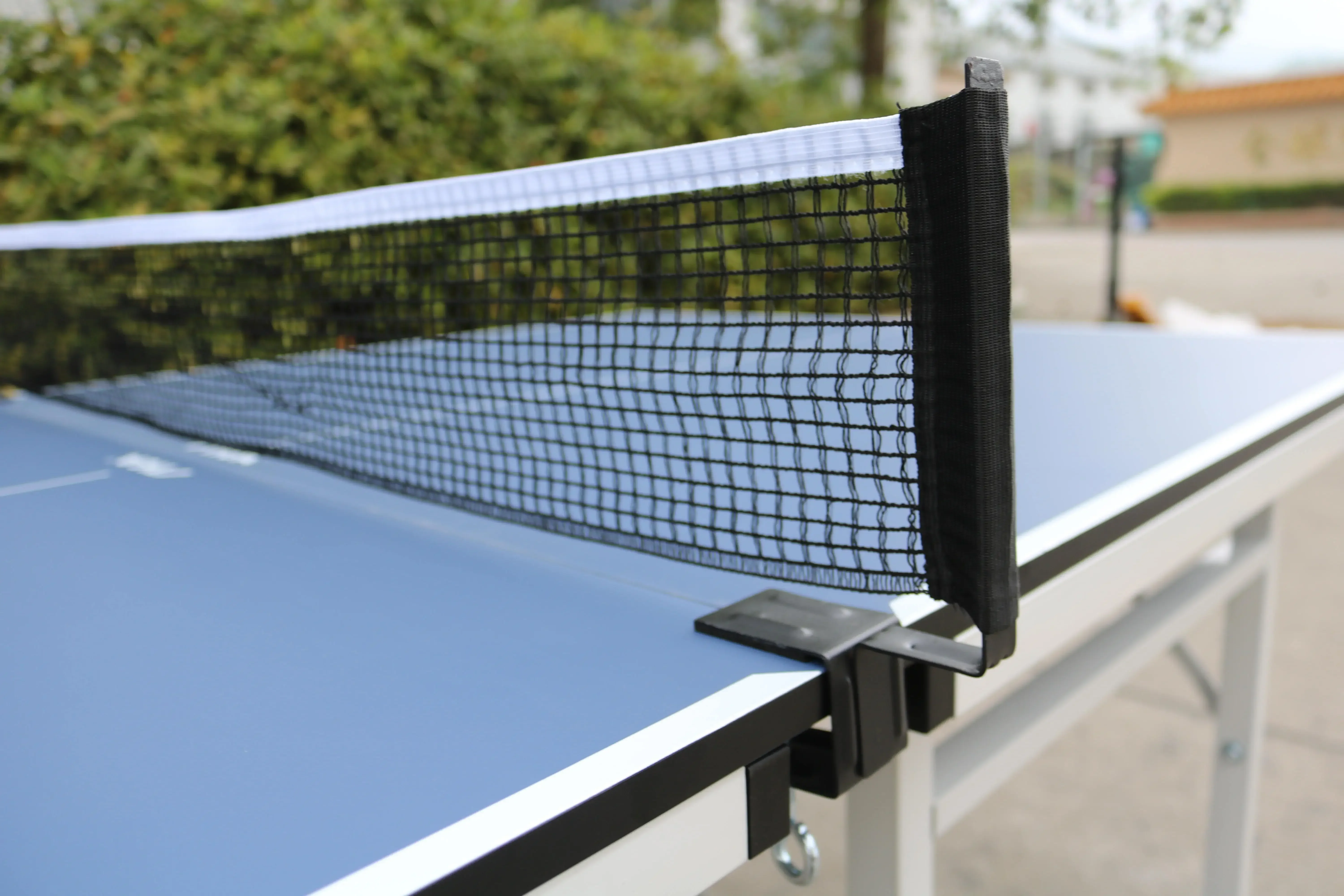 Custom Professional Indoor/Outdoor Mini Table Tennis Table Hot Sales Foldable 25mm SMC Steel Surface Bats Balls Included