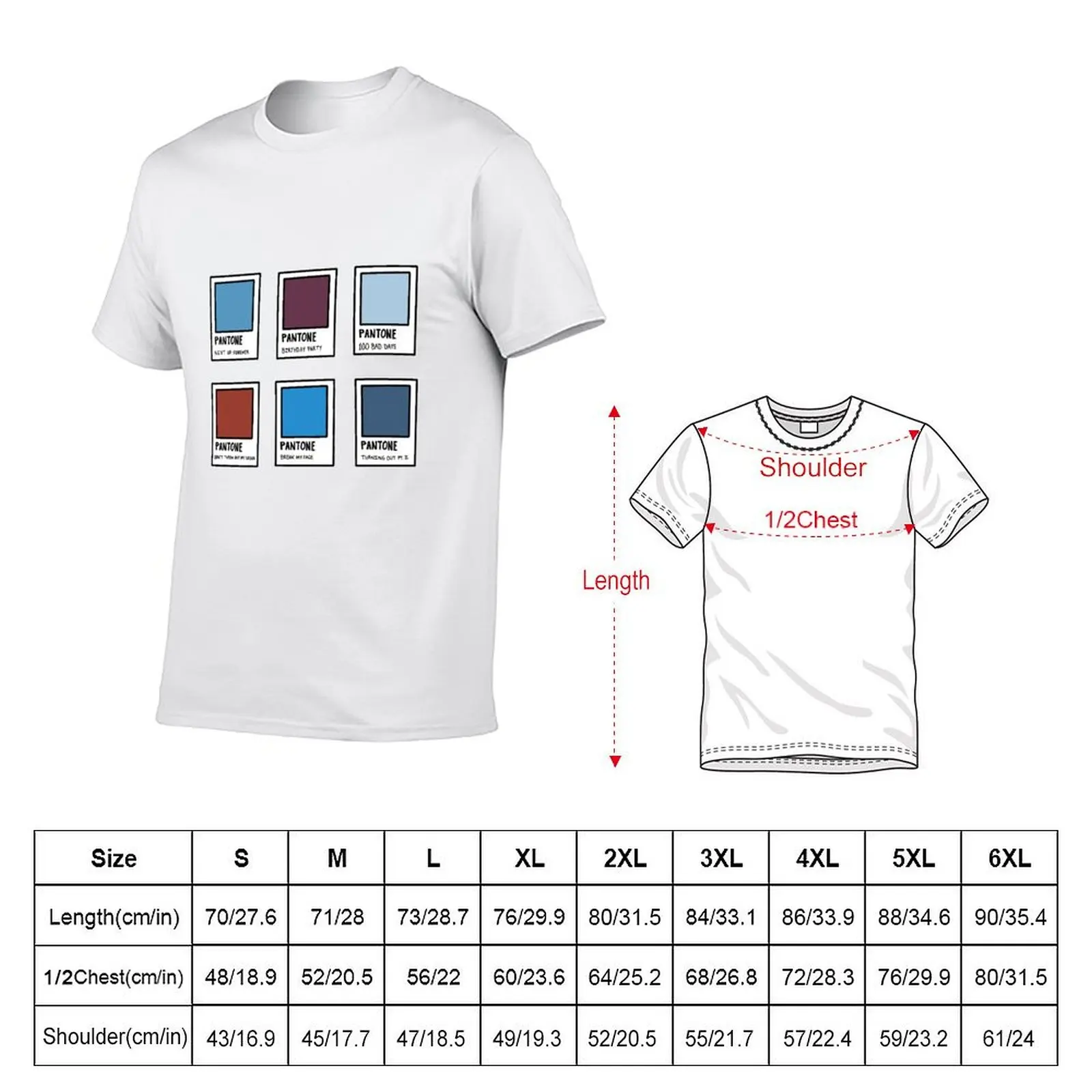 AJR Neotheater Pantone Set 1 T-Shirt graphic shirts fashion shirts designer t shirt men