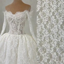 Handmade Lace Accessories DIY Clothing Fabric Positioning Full Dress Curtains Wedding dress material Cloth Art Lace with thread