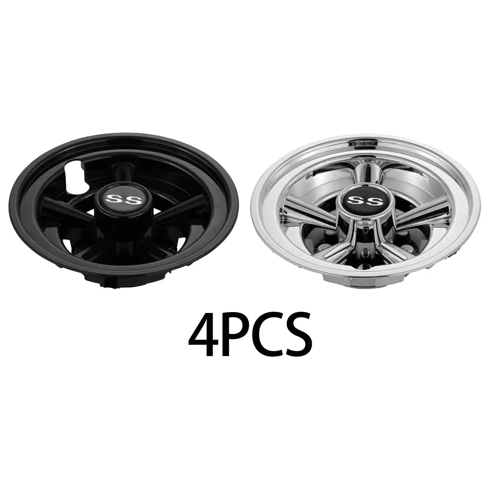 4Pcs Golf Cart Hub Caps Compact Golf Accessories Lightweight Protector Rim Golf Cart Wheel Covers Hubcaps Golf Buggy Wheel Trims