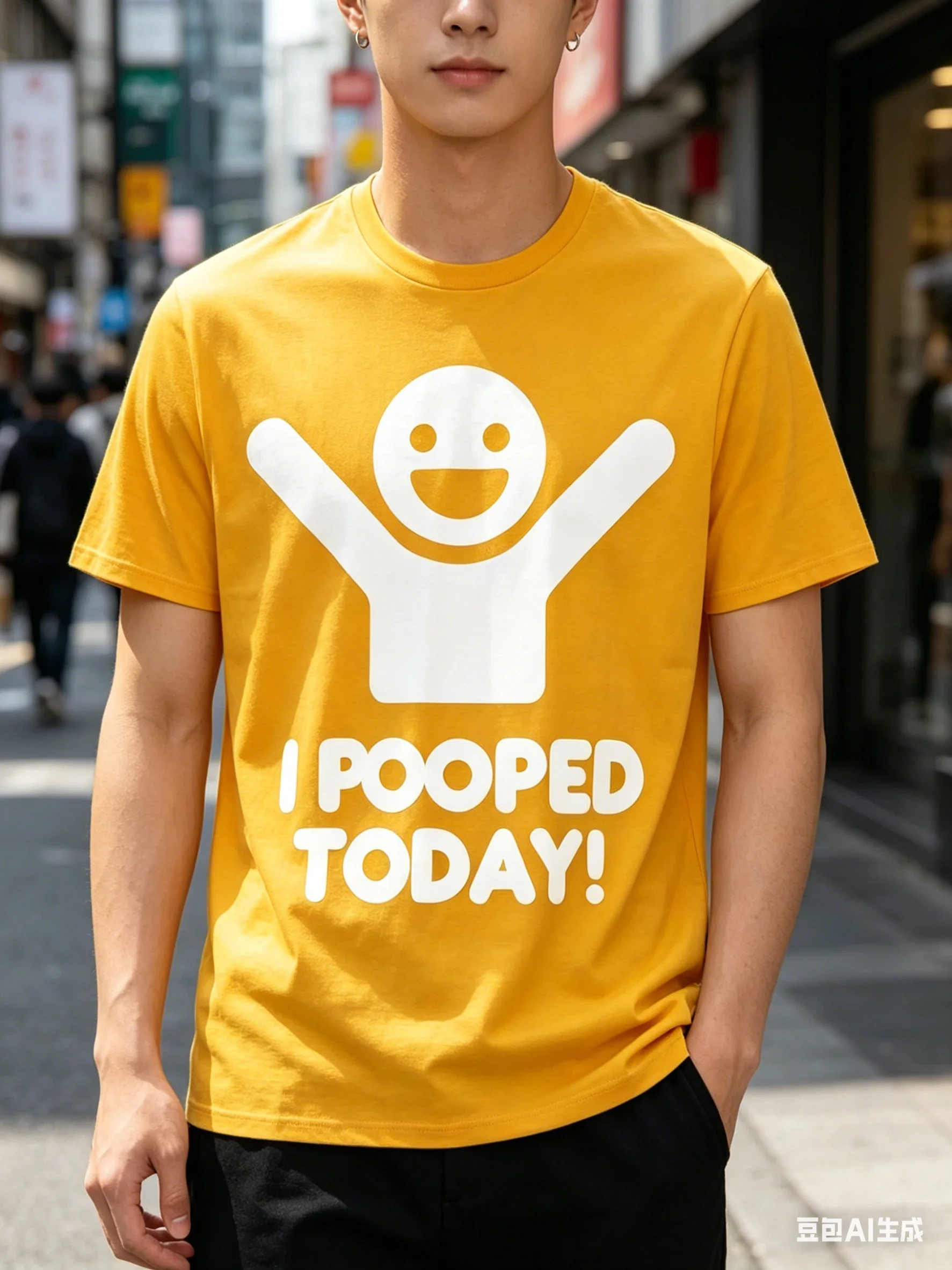 I POOPED TODAY Design T Shir Men Cotton Tee Women Summer Oversized Novelty Streetwear Ironic Humor Weirdcor Sarcastic Hilarious