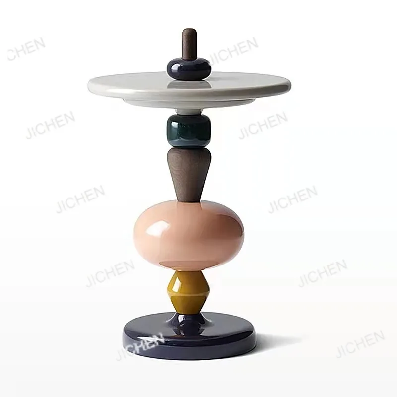 

Candied Hawthorn Style Creative Side Table, Modern Simple Solid Wood Coffee Table