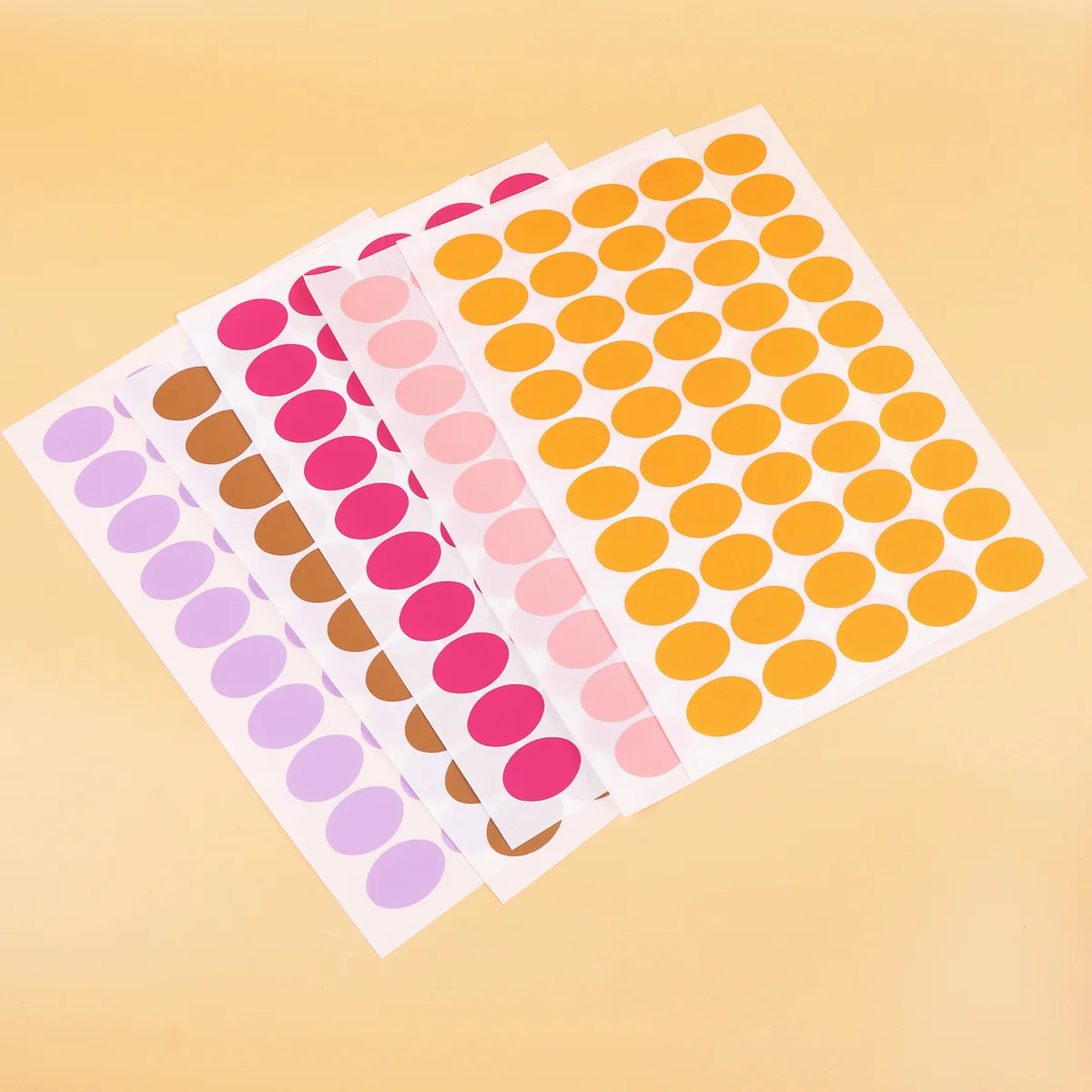 

10pcs 10 Sheets A4 Colorful Round Dot Label Stickers Premium Paper Adhesive Decals For Gifts Bookmarks Scrapbook Decor Halloween