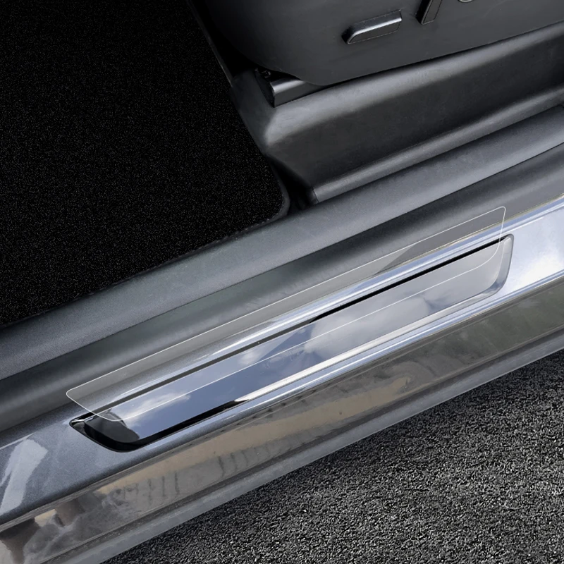 Geeignet für Tesla Model YL/Model Y/3 Türschwellenfolie, TPU-Lackschutzfolie, kratzfeste Folie, Innenausstattung - 4 Stück – Detail 5