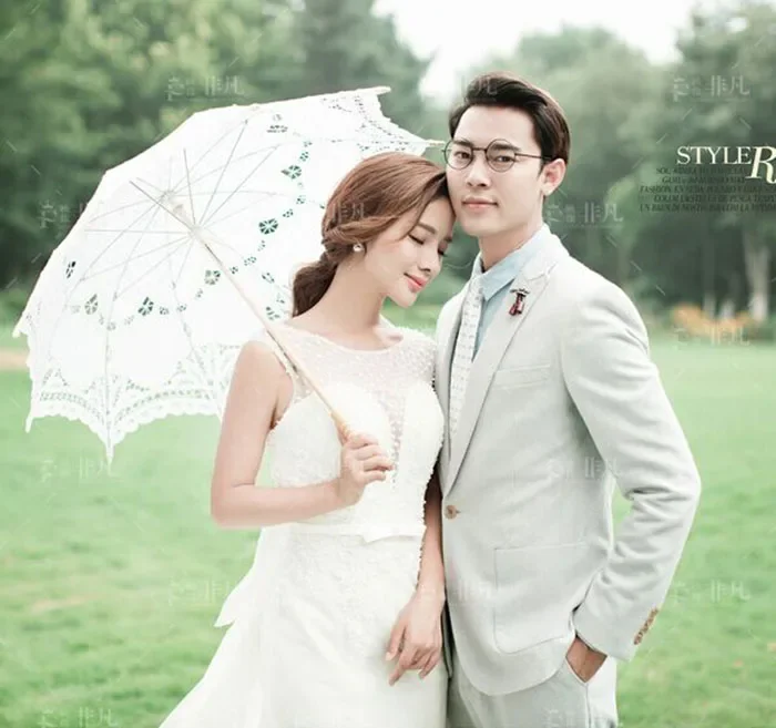 wedding photography props French white lace lace umbrella princess umbrella female travel photography bride sun umbrella