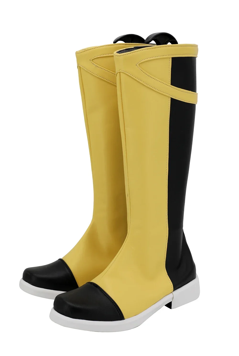 Vinsmoke Sanji Cosplay Boots Black PU Leather Shoes Custom Made Any Size Anime Costume