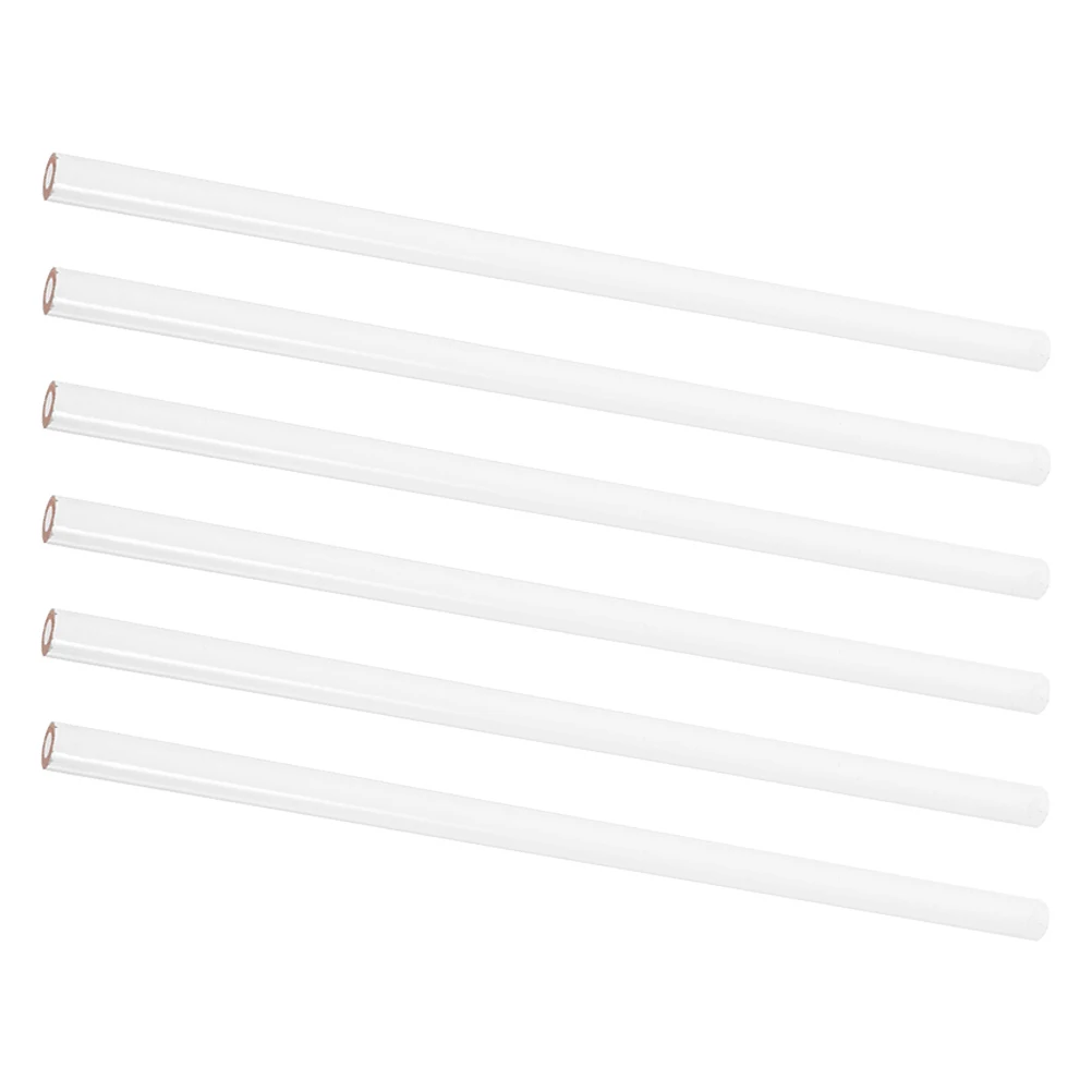 

6 шт. белые карандаши для рисования для стекла, керамики, гладкие точные линии, яркий сердечник, легко резать, многоупаковка, удобство